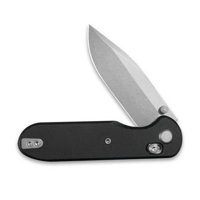 GEO Knife Ethereal Cutter SW M390 Blade Black G10 - KNIFESTOCK