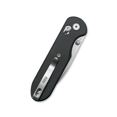 GEO Knife Ethereal Cutter SW M390 Blade Black G10 - KNIFESTOCK