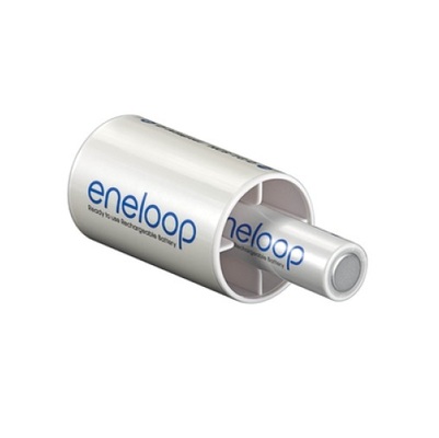 Adaptor baterii Panasonic Eneloop R6 AA la R20 2 bucăți BQ-BS1E/2E - KNIFESTOCK