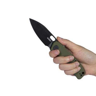 KUBEY Hyde Liner Lock Folding Knife Green G10 Handle KU2104B - KNIFESTOCK