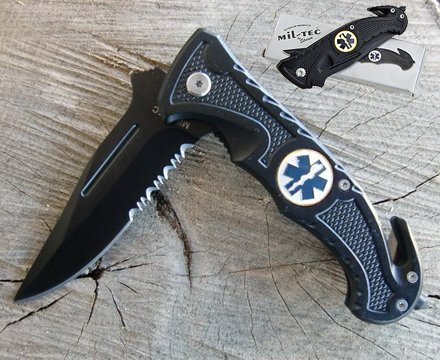 Mil-Tec NÓŻ AUTOMATYCZNY &#039;RESCUE&#039; 15323000 - KNIFESTOCK