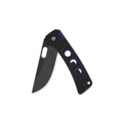 QSP Knife Unicorn 14C28N, black stonewashed Black/Purple G10 QS156-B2 - KNIFESTOCK