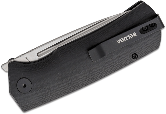 Petrified Fish PFP01TBeluga Stonewash K110 Fekete G10 PFP01TDW - KNIFESTOCK