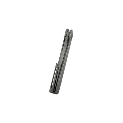 KUBEY Supercell Darkwashed 14C28N Blade Darkblast Titanium Linerlock KU353C - KNIFESTOCK