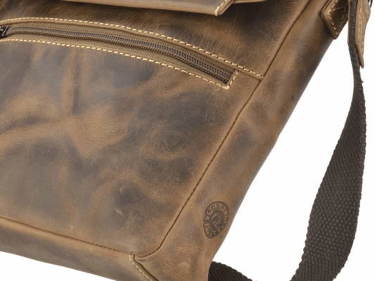 GreenBurry Leather shoulder bag &quot;Vintage&quot; 1650-C-25 - KNIFESTOCK