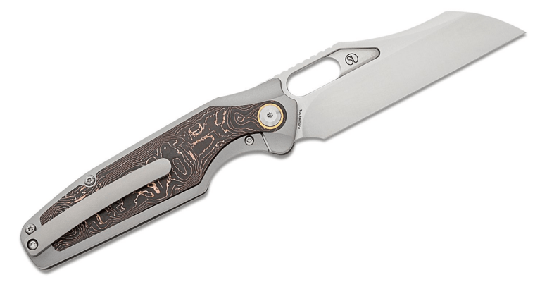 Kansept Tuckamore Satin CPM 20CV Titanium + Copper Carbon Fiber K1052A2 - KNIFESTOCK