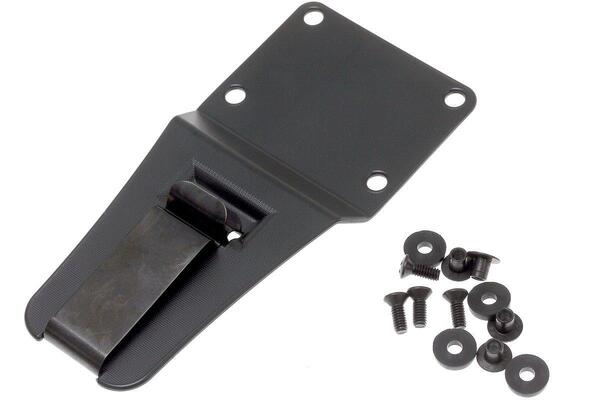 ESEE Plain Edge, Black Kydex Sheath, Clip Plate ESEE-CM-6 - KNIFESTOCK