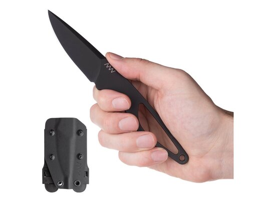 ANV Knives P100 - SLEIPNER, DLC, KYDEX SHEATH BLACK ANVP100-014 - KNIFESTOCK