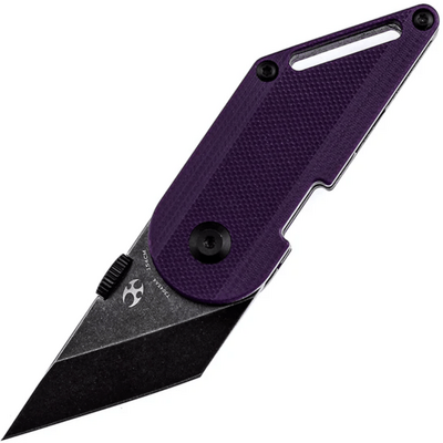 Kansept Dash 154CM Black Stonewashed Purple G10 handles T3045A4 - KNIFESTOCK