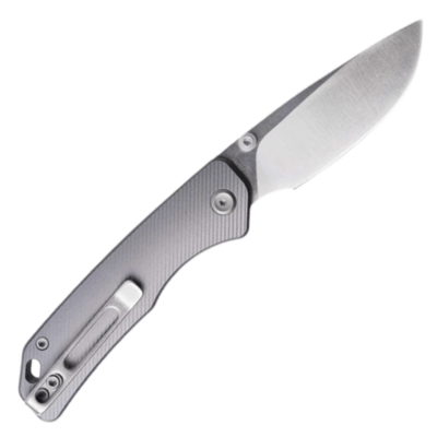 Vosteed Marten 154CM Satin Gray Aluminum A1601 - KNIFESTOCK