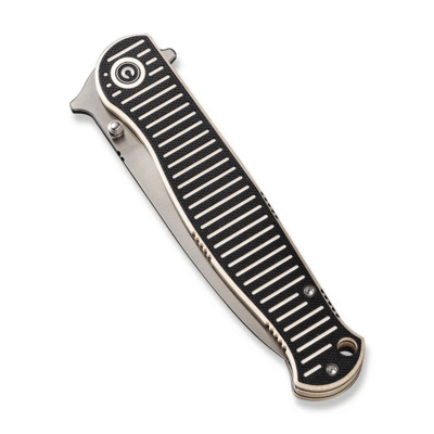 CIVIVI RS71 Milled Ivory / Black G10 HandleSatin Finished Nitro-V BladeLiner L - KNIFESTOCK