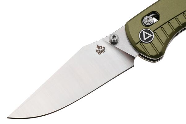 QPS Reptile 14C28N, Stonewash-Satin, Griff: OD Grün Aluminium QS165-B1 - KNIFESTOCK
