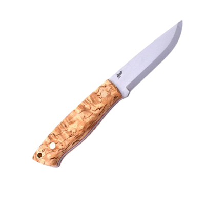 Brisa Trapper 95-curly birch O1 Scandi Sheath trapper 95 BRS-076-2053-1558 - KNIFESTOCK