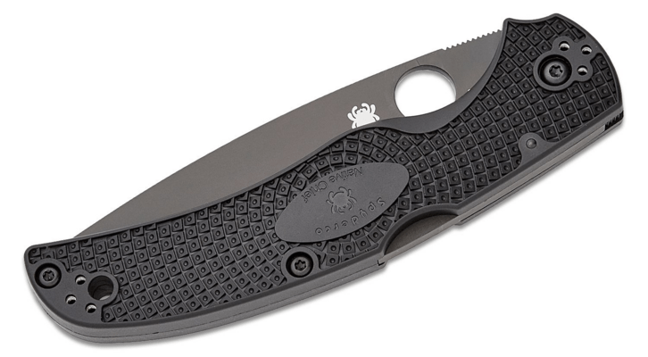 Spyderco Native Chief Black Lightweight Black Blade Reveal 13 C244PBBK - KNIFESTOCK