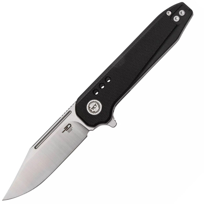 Bestech SYNTAX 154CM, Stone wash+satin, Black G10 BG41A - KNIFESTOCK