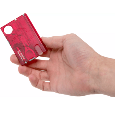 Victorinox SwissCard Nailcare, transparent red 0.7240.T - KNIFESTOCK