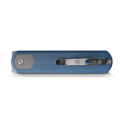 Vosteed Corgi (SF) 14C28N Satin Sheepsfoot Micarta Bleue A0725 - KNIFESTOCK