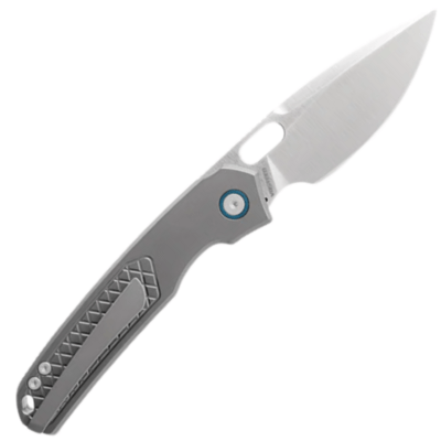 Vosteed Psyop Elmax Satin Gray Titanium A2202 - KNIFESTOCK