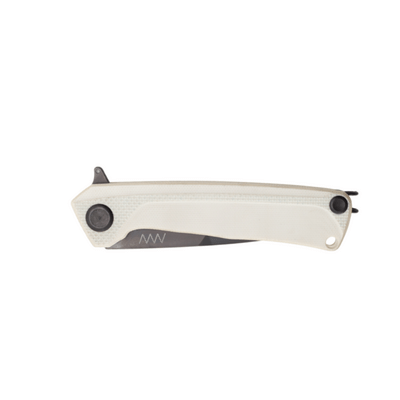 ANV KNIVES Z100 BB DLC Black / Plain edge, G10 White / Liner Lock ANVZ100-068 - KNIFESTOCK