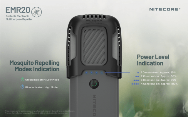 Nitecore EMR20 Rechargeable Electric Repeller &amp; Power Bank - KNIFESTOCK