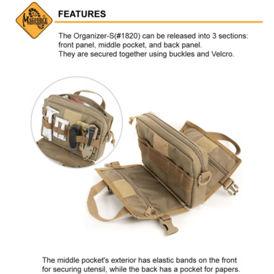 Magforce Organizer S Khaki #1820K - KNIFESTOCK