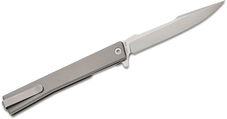 Ocaso Solstice Titanium + Satin / Harpoon 9HTS - KNIFESTOCK