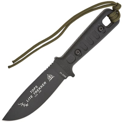 Tops Knives TOPS Lite Trekker Standard Black (Black Canvas handle) TLT-02 - KNIFESTOCK