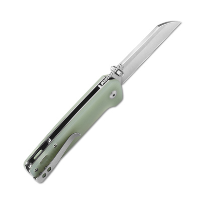 QSP Knife Penguin, Satin D2 Blade, Jade G10 Handle QS130-V - KNIFESTOCK