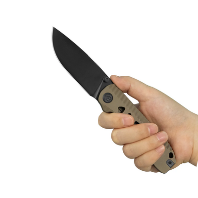 KB Zephyr Regular DLC M390 Bronze Ano Integral Ti KB470B - KNIFESTOCK