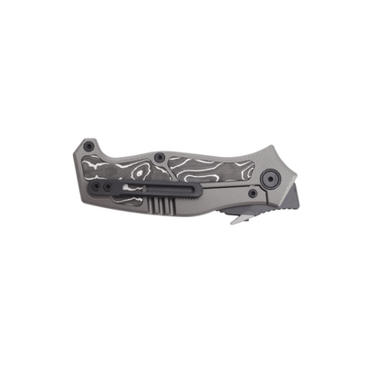 DC BLADES VENDETTA DLC, Silver Foil Carbon Fiber Inlay - KNIFESTOCK