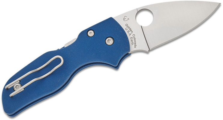 Spyderco C230GPCBL LIL&#039; NATIVE COBALT BLUE G-10 CPM SPY27 PLAINEDGE - KNIFESTOCK