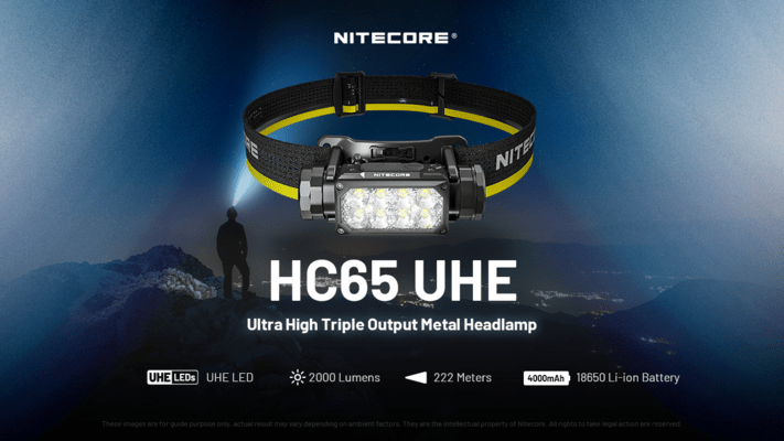 Nitecore Headlamp HC65 UHE GREY - KNIFESTOCK