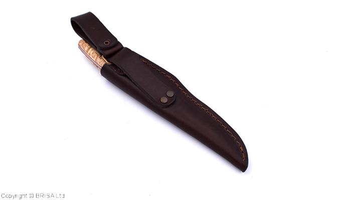 Brisa Trapper 95-curly birch O1 Scandi Sheath trapper 95 BRS-076-2053-1558 - KNIFESTOCK