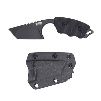 Hardcore Hardware HHA Compact Fixed Blade - Tanto LFK-04 - K340-Black (BLK) - KNIFESTOCK
