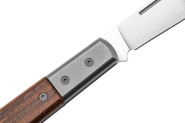 Lionsteel Clip M390 blade,  Santos wood Handle, Ti Bolster &amp; liners CK0112 ST - KNIFESTOCK