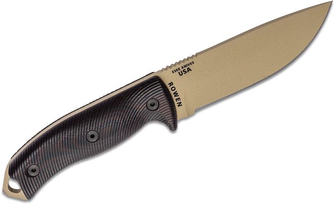 Esee 5PDT-004 Desert tan Blade, Blood/Black G10 Griff - KNIFESTOCK