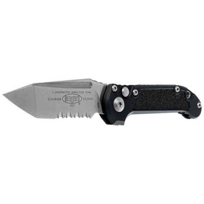 Microtech L.U.D.T.® T/E Gen III Stonewash Osaliselt Saagjas 1136-11 - KNIFESTOCK