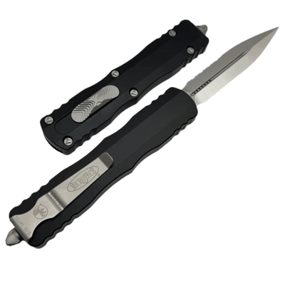 Microtech DIRAC DELTA D/E SATIN PART SERRATE 227-5 - KNIFESTOCK