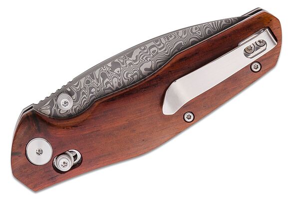 Bestech Ronan Damascus Acid-etched Rosewood Red BMK02L - KNIFESTOCK