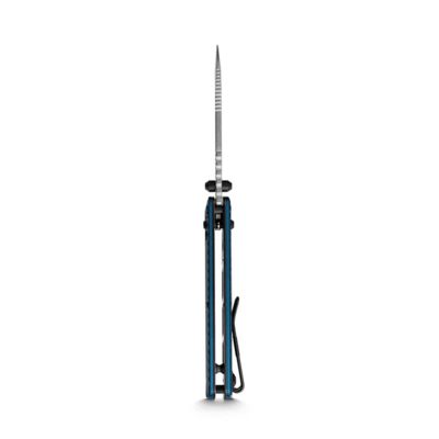 Vosteed Vombat M390 Stonewash Aluminum Steel Blue A4103 - KNIFESTOCK
