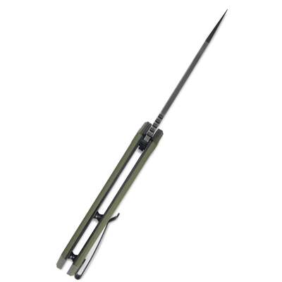 KUBEY New Vagrant Liner Lock Folding Knife Tan G10 Handle KU291E - KNIFESTOCK