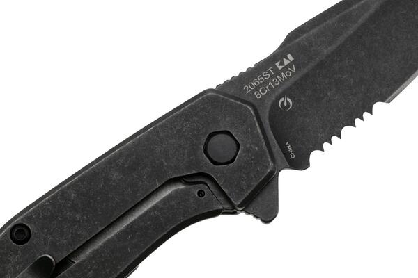Kershaw GRAVEL SERR, 8Cr13MoV, Stainless Steel K-2065ST - KNIFESTOCK