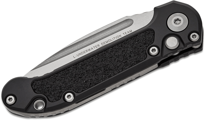 Microtech 2023 LUDT Gen III AUTO M390MK Stonewashed Black Aluminum Handles 1135-11 - KNIFESTOCK