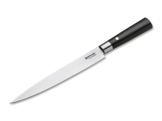 BÖKER DAMAST rezací nôž 22.9 cm 130425DAM čierna - KNIFESTOCK