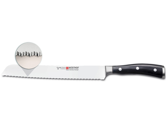 Cuțit de pâine WUSTHOF CLASSIC IKON 23 cm - KNIFESTOCK