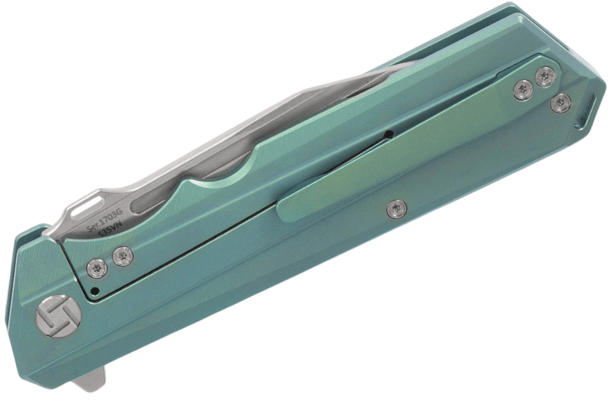 Artisan Littoral S35VN/Titanium Green 1703G-G - KNIFESTOCK