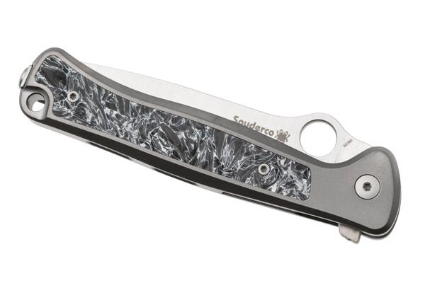 Spyderco Slym, Böhler M390, Titanium, Carbon Fiber Inlay C271TIP - KNIFESTOCK