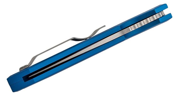 Pro Tech Les George Rockeye Auto Solid Blue PT-LG301 BLUE - KNIFESTOCK