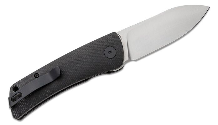 Petrified Fish PFE05S Flavorist Satin K110 Black Micarta PFE05SDMS - KNIFESTOCK