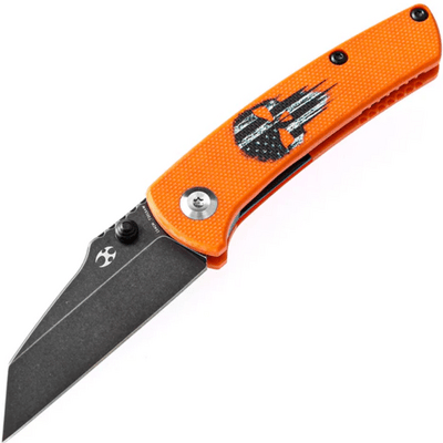 Kansept Little Main Street 154CM Orange G10 with Skull Print T2015AW - KNIFESTOCK